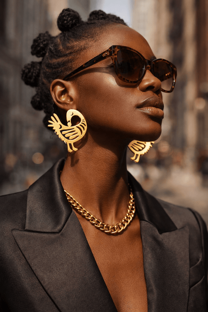 Sankofa Elegance Stud Earrings - Trufacebygrace