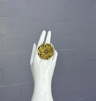Sankofa Heart Brass Ring - Trufacebygrace