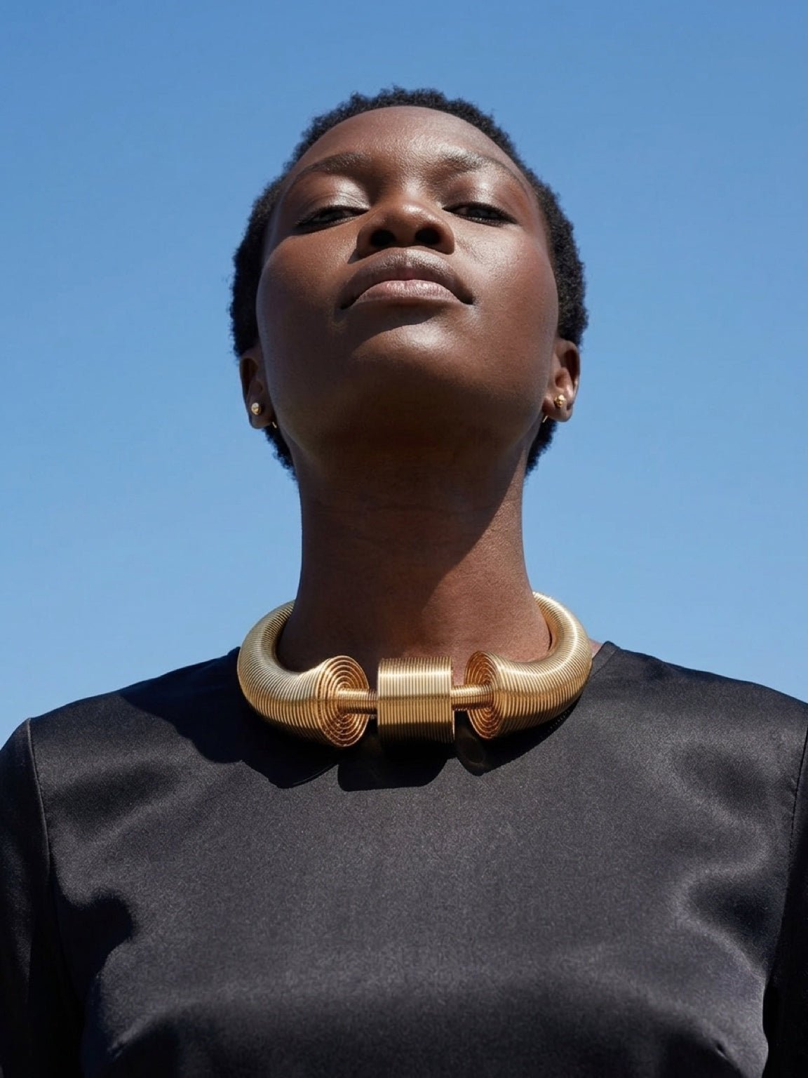 Sculpted Coil Statement Necklace - Trufacebygrace