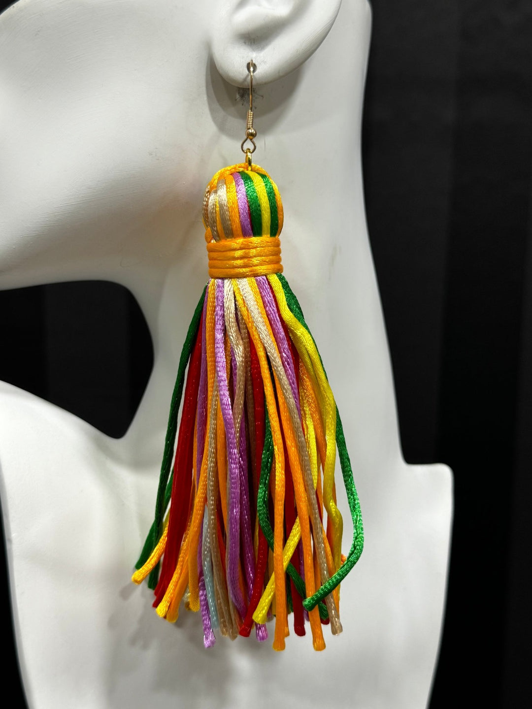 Silk threads Fringe/Tassel Earrings - Trufacebygrace