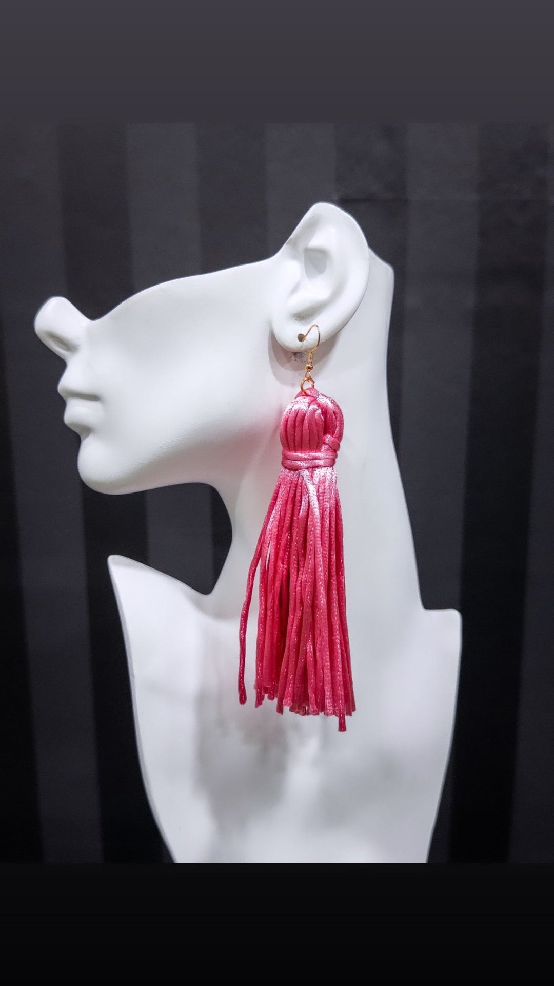 Silk threads Fringe/Tassel Earrings - Trufacebygrace