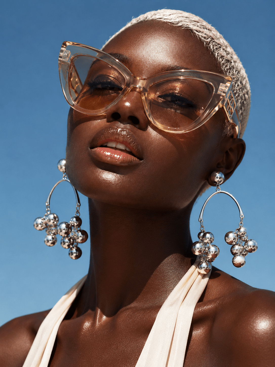 Silver Grape Cluster Earrings - Trufacebygrace
