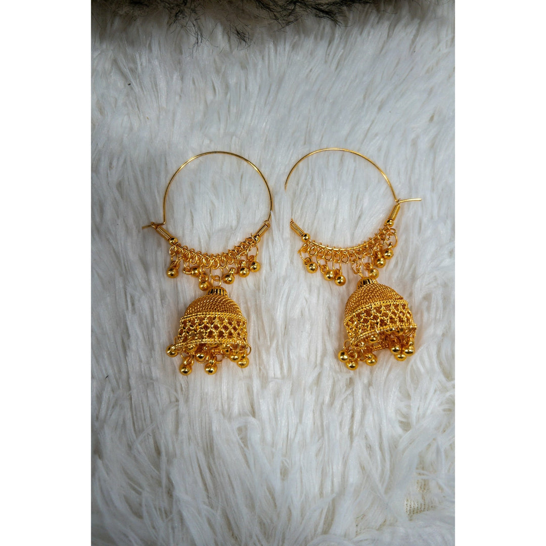 Simple Jhumka Hoop Earrings - Trufacebygrace