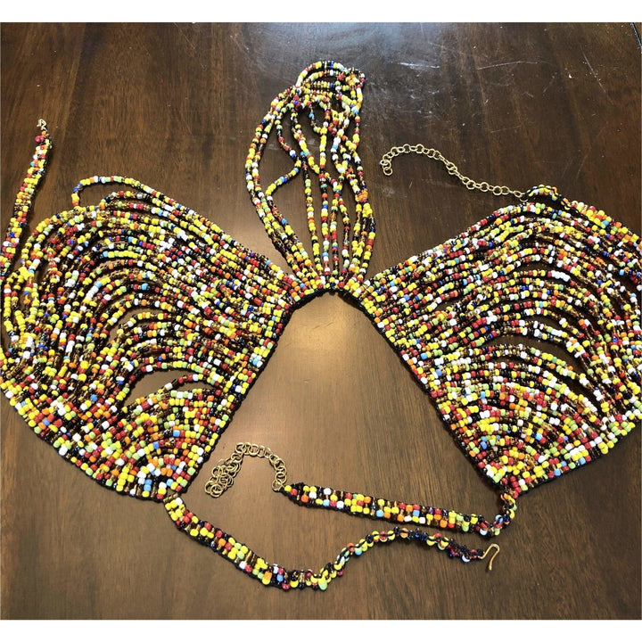 Sophy Handmade beaded bralette - Trufacebygrace