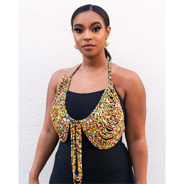 Sophy Handmade beaded bralette - Trufacebygrace