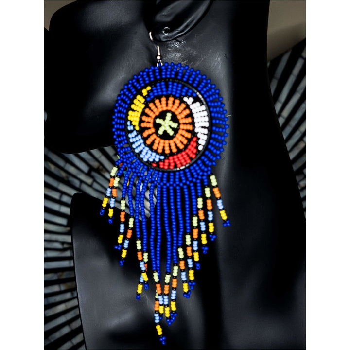 South Africa Handmade Beaded Drop Earrings - Trufacebygrace