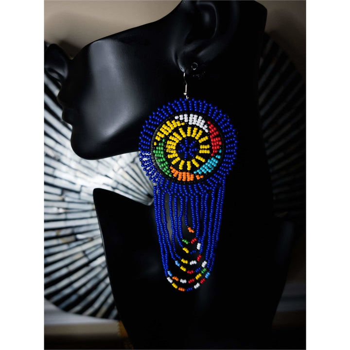 South Africa Handmade Beaded Drop Earrings - Trufacebygrace