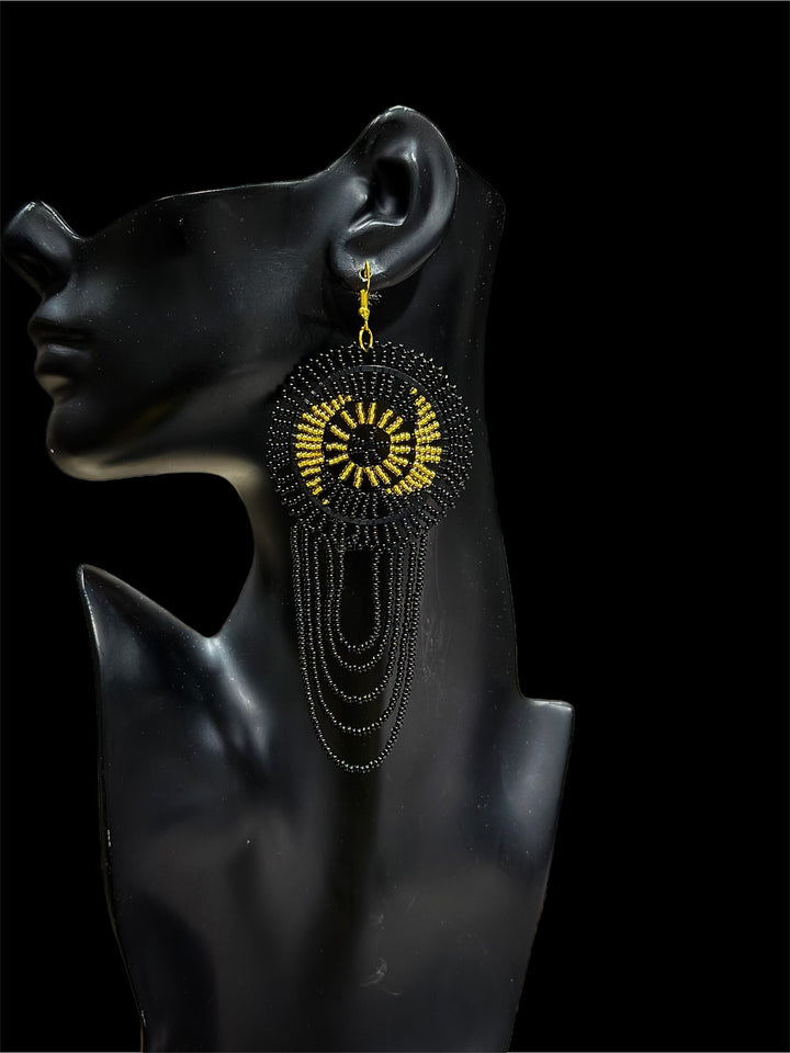 South Africa Handmade Beaded Drop Earrings - Trufacebygrace