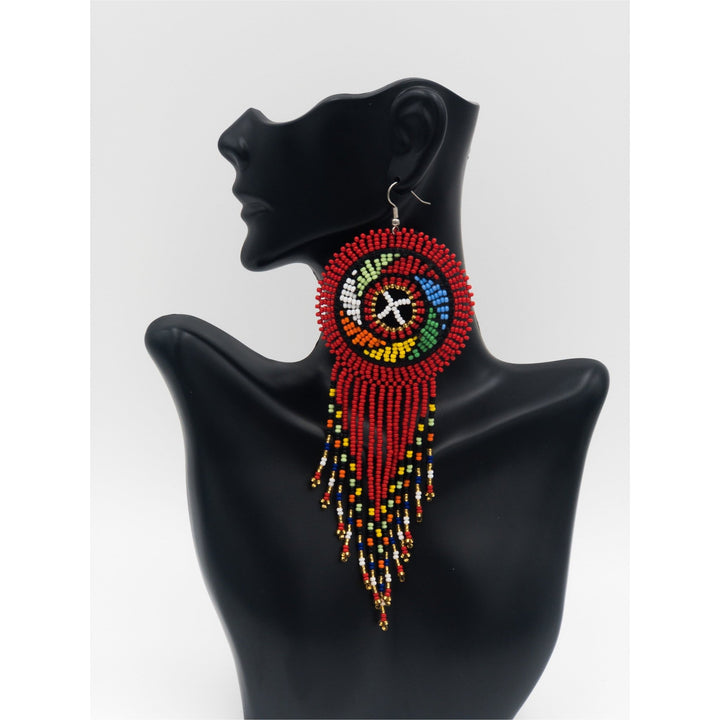 South Africa Handmade Beaded Drop Earrings - Trufacebygrace