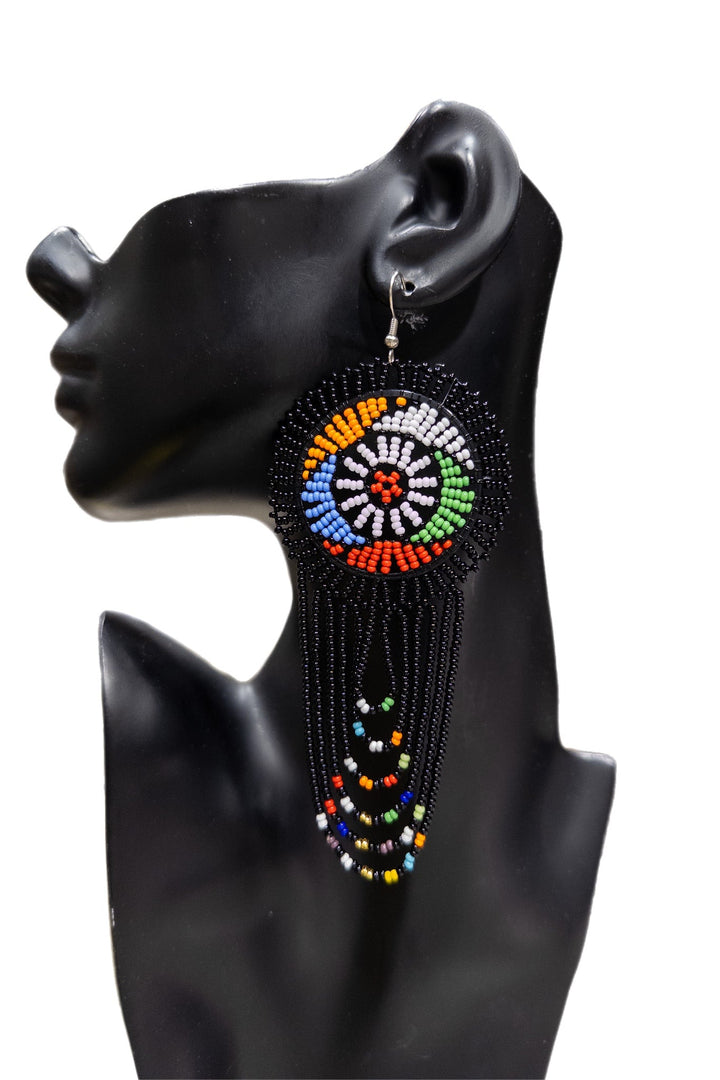 South Africa Handmade Beaded Drop Earrings - Trufacebygrace