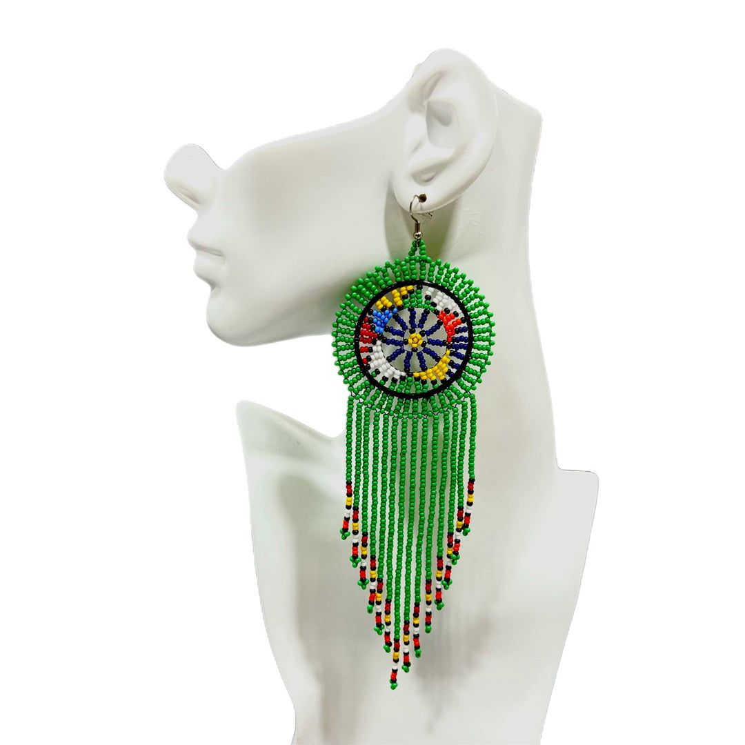 South Africa Handmade Beaded Drop Earrings - Trufacebygrace