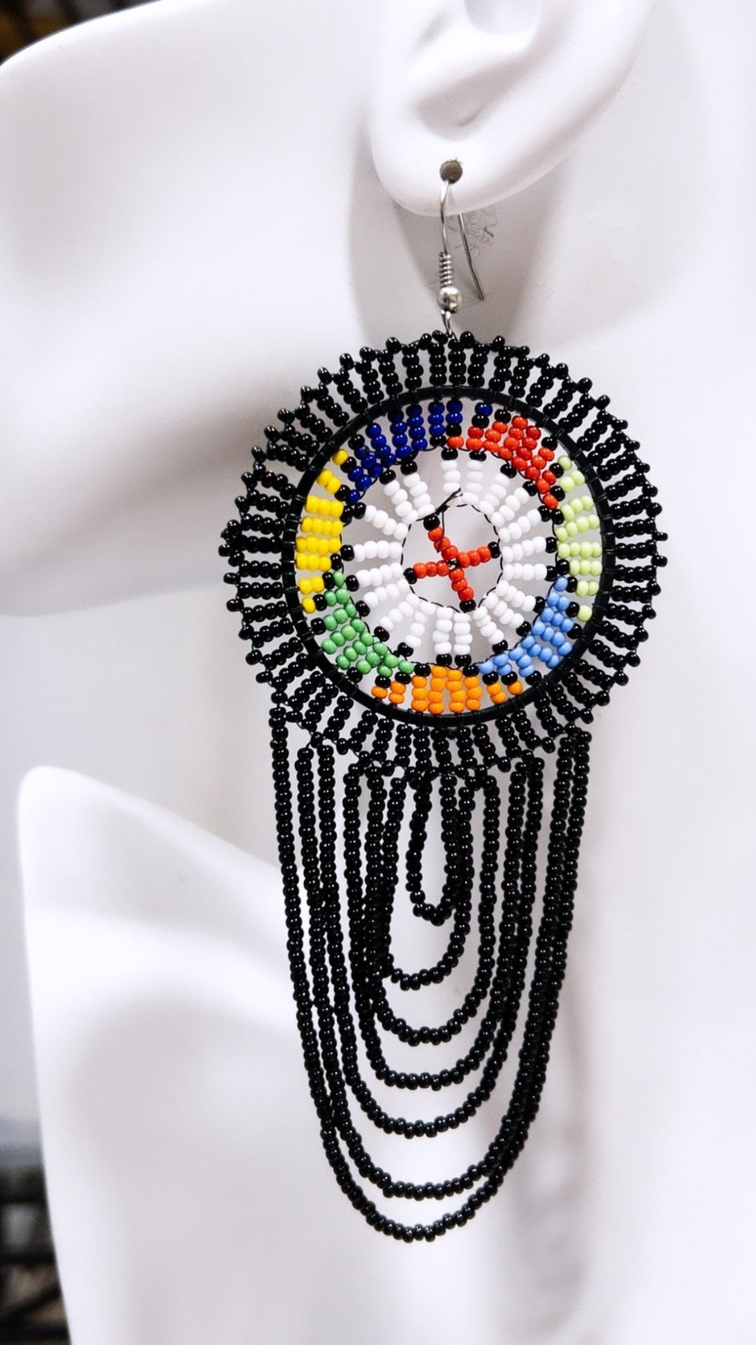 South Africa Handmade Beaded Drop Earrings - Trufacebygrace