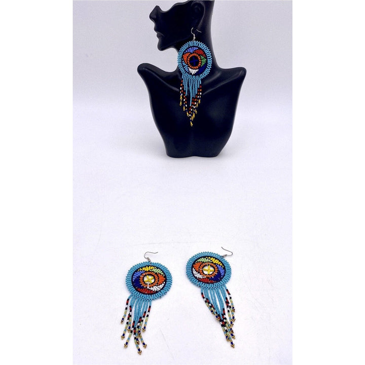 South Africa Handmade Beaded Drop Earrings - Trufacebygrace