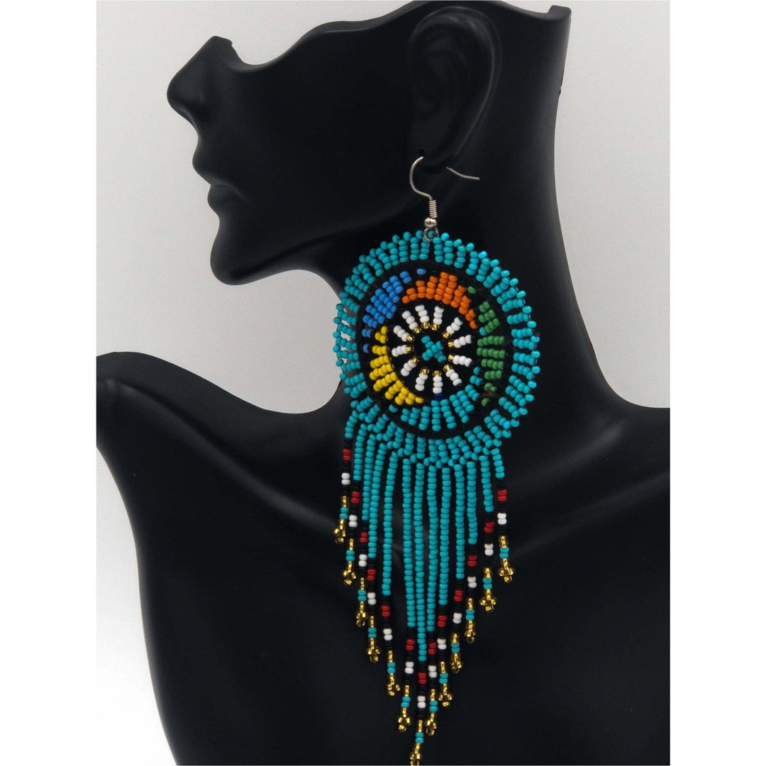 South Africa Handmade Beaded Drop Earrings - Trufacebygrace