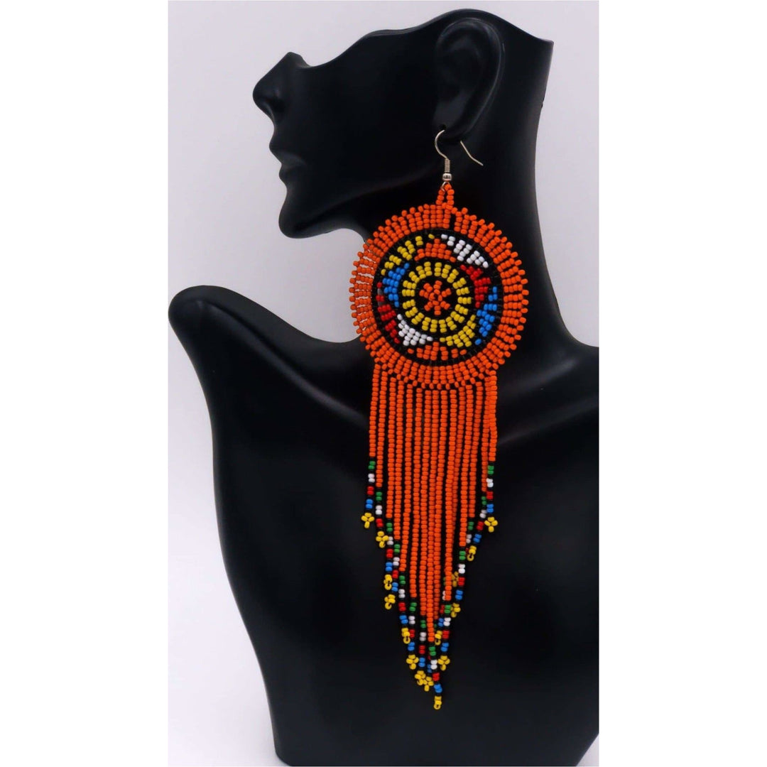 South Africa Handmade Beaded Drop Earrings - Trufacebygrace