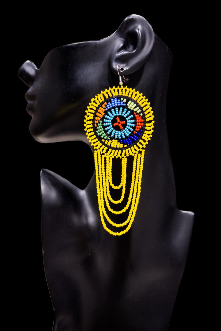 South Africa Handmade Beaded Drop Earrings - Trufacebygrace