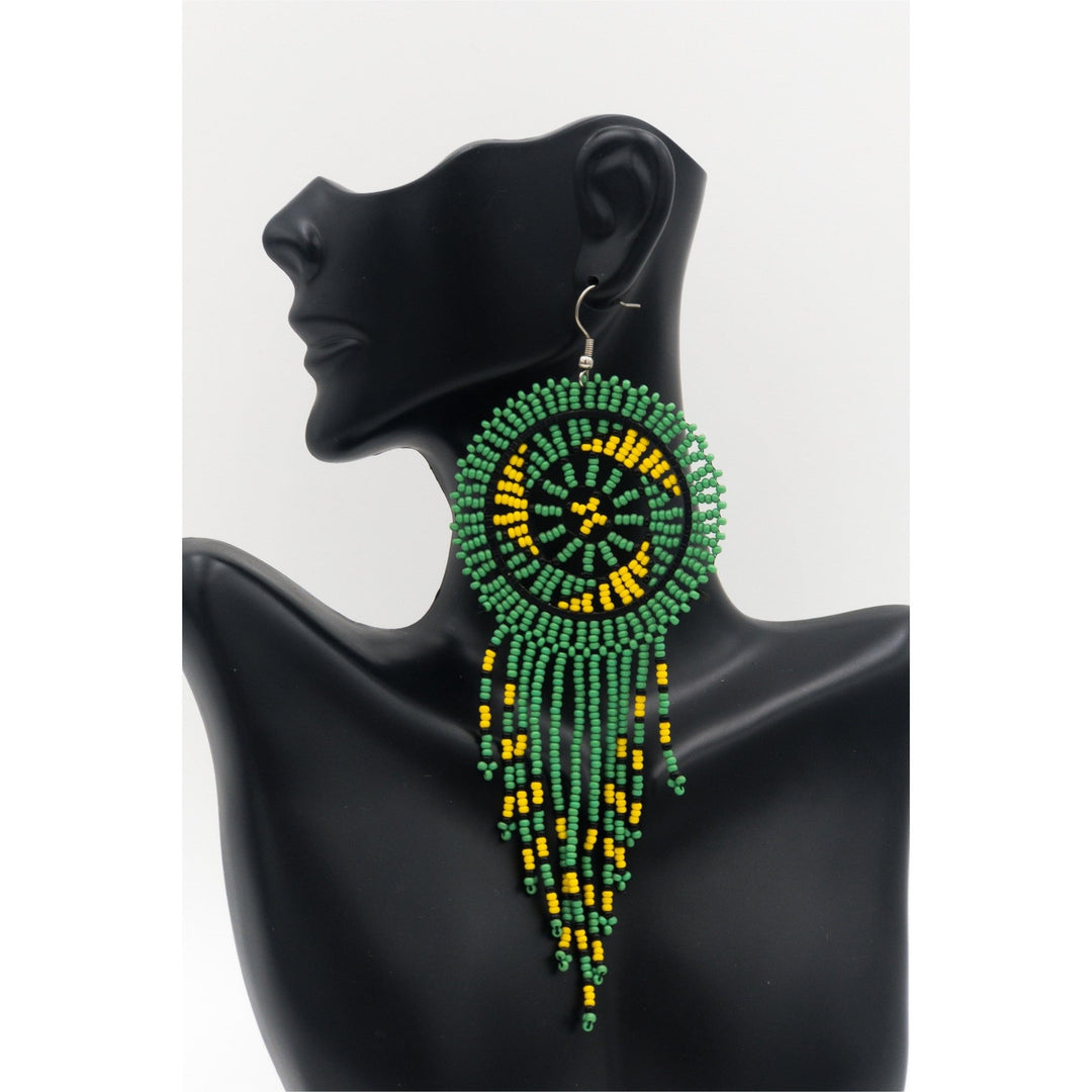 South Africa Handmade Beaded Drop Earrings - Trufacebygrace