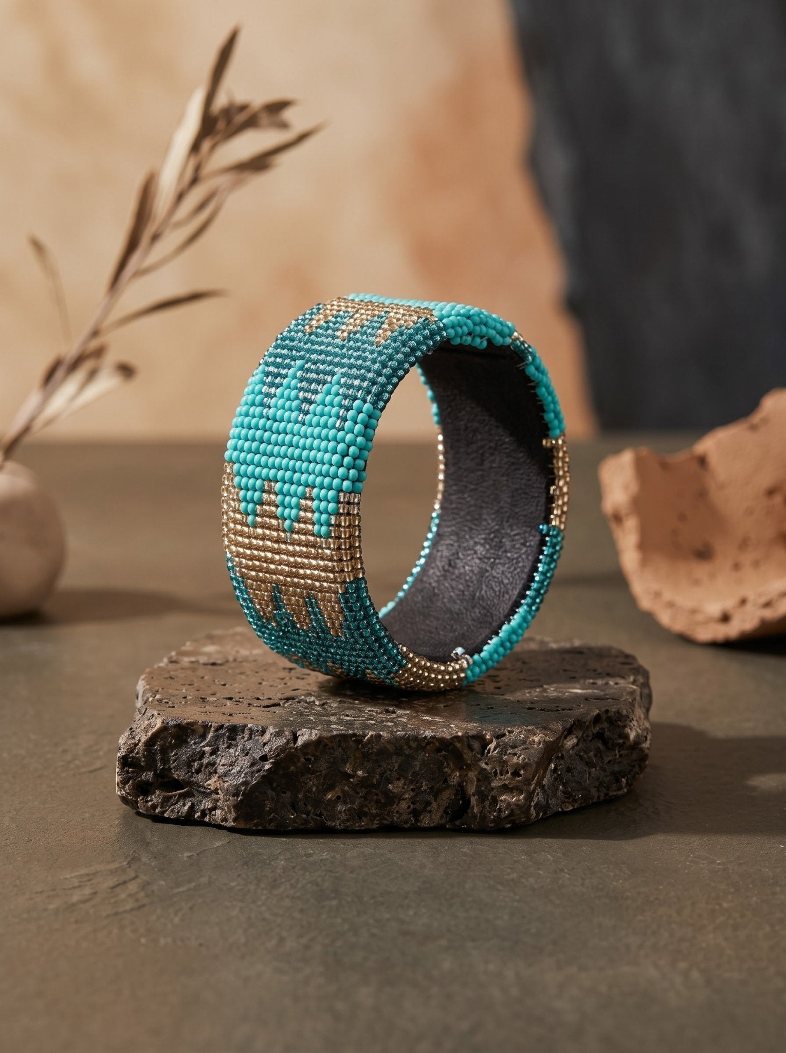 South African beaded bangle - Trufacebygrace