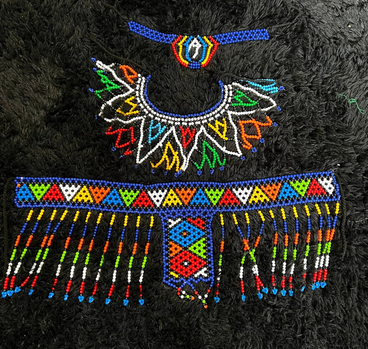 South African Zulu beaded Esemble set - Trufacebygrace