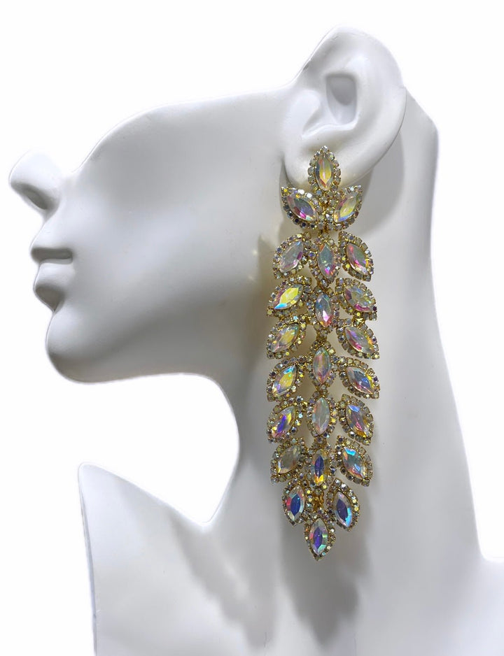 Sparkling Marquise Evening Earrings - Trufacebygrace