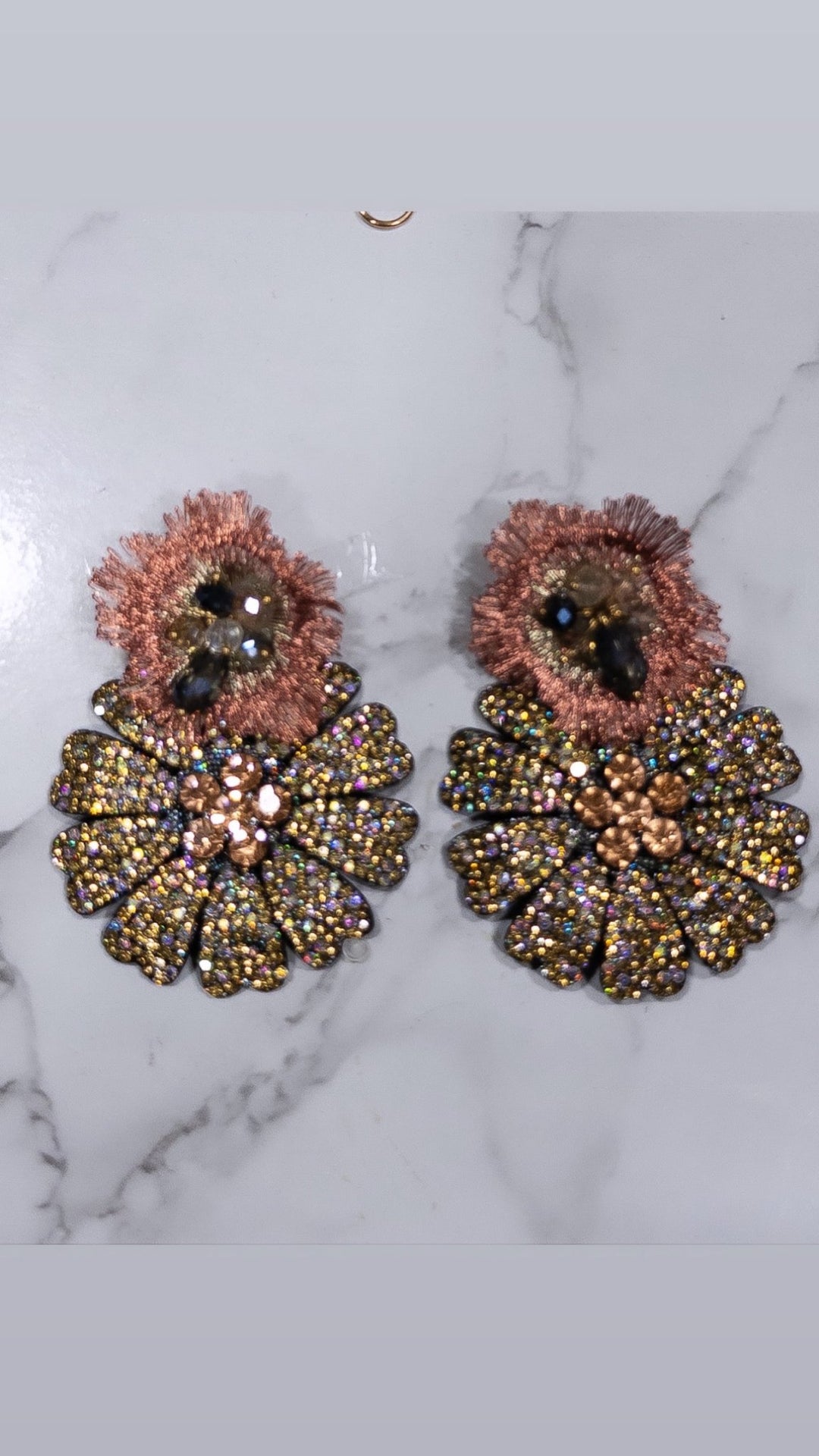 Sparkling Petal Earrings - Trufacebygrace