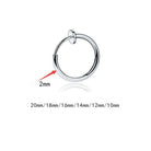 Stainless steel faux septum clip on nose rings/ earrings - Trufacebygrace