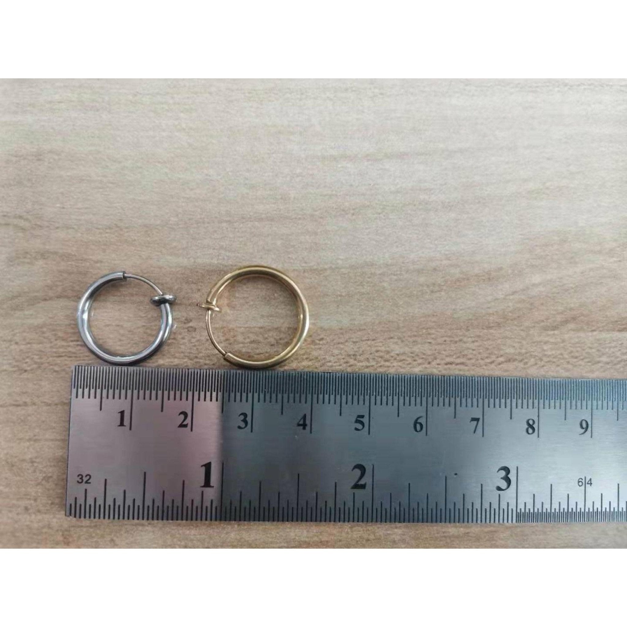 Stainless steel faux septum clip on nose rings/ earrings - Trufacebygrace
