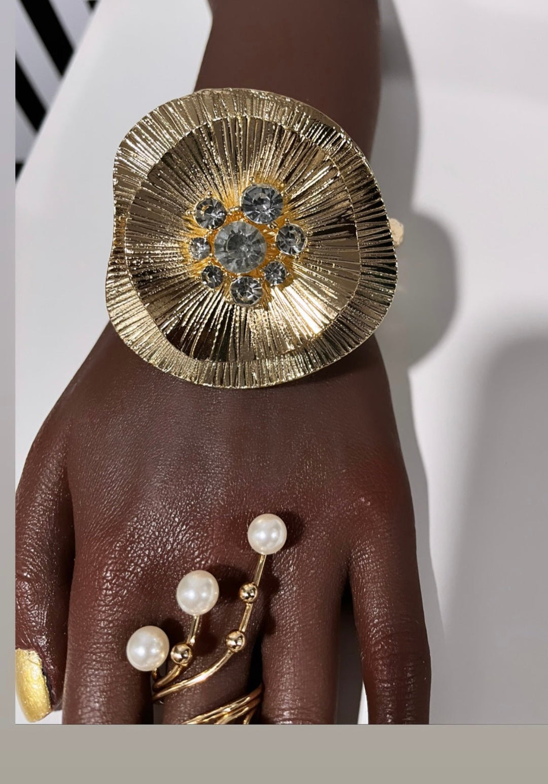 Statement Flower Bangle /Bracelet - Trufacebygrace