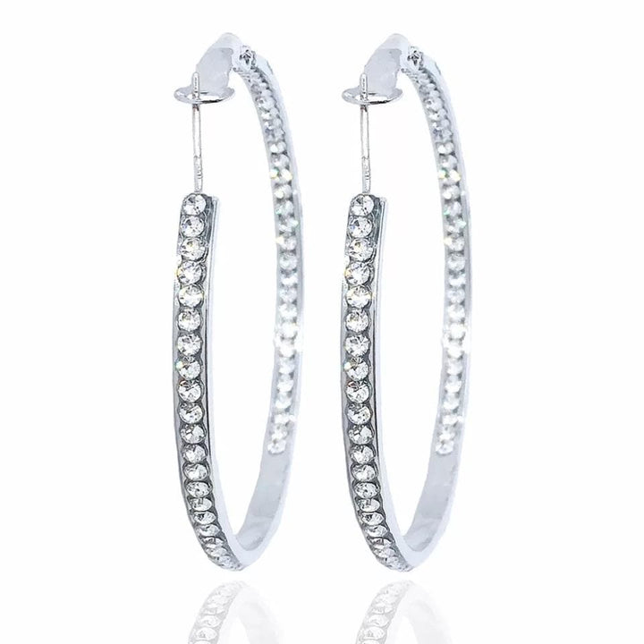 Statement Rhinestone hoops - Trufacebygrace