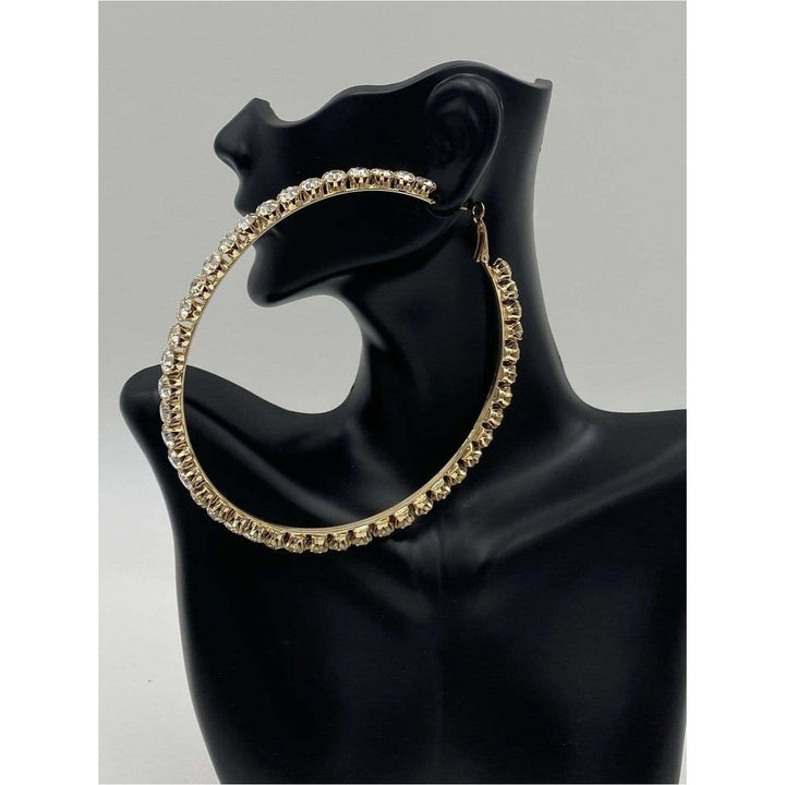 Statement Rhinestone hoops - Trufacebygrace