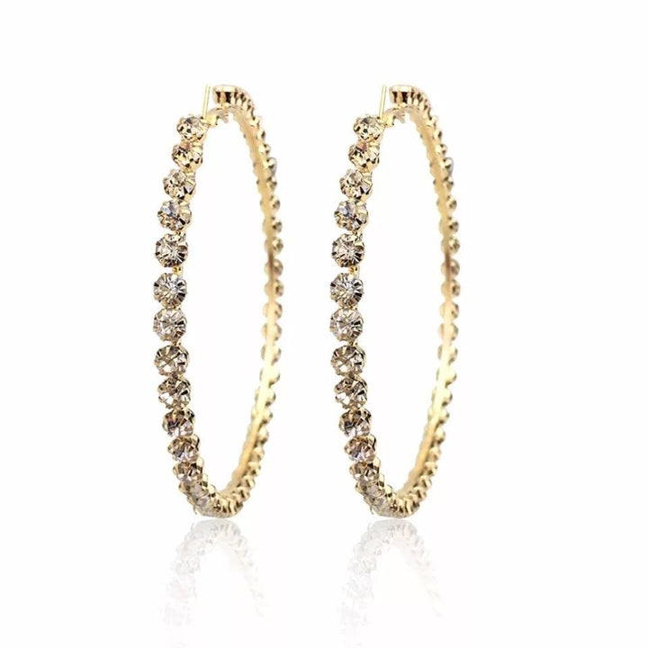 Statement Rhinestone hoops - Trufacebygrace