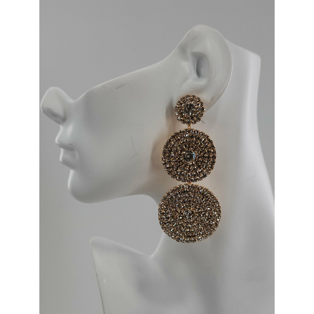 Stormi bling Party Rhinestone Earrings - Trufacebygrace