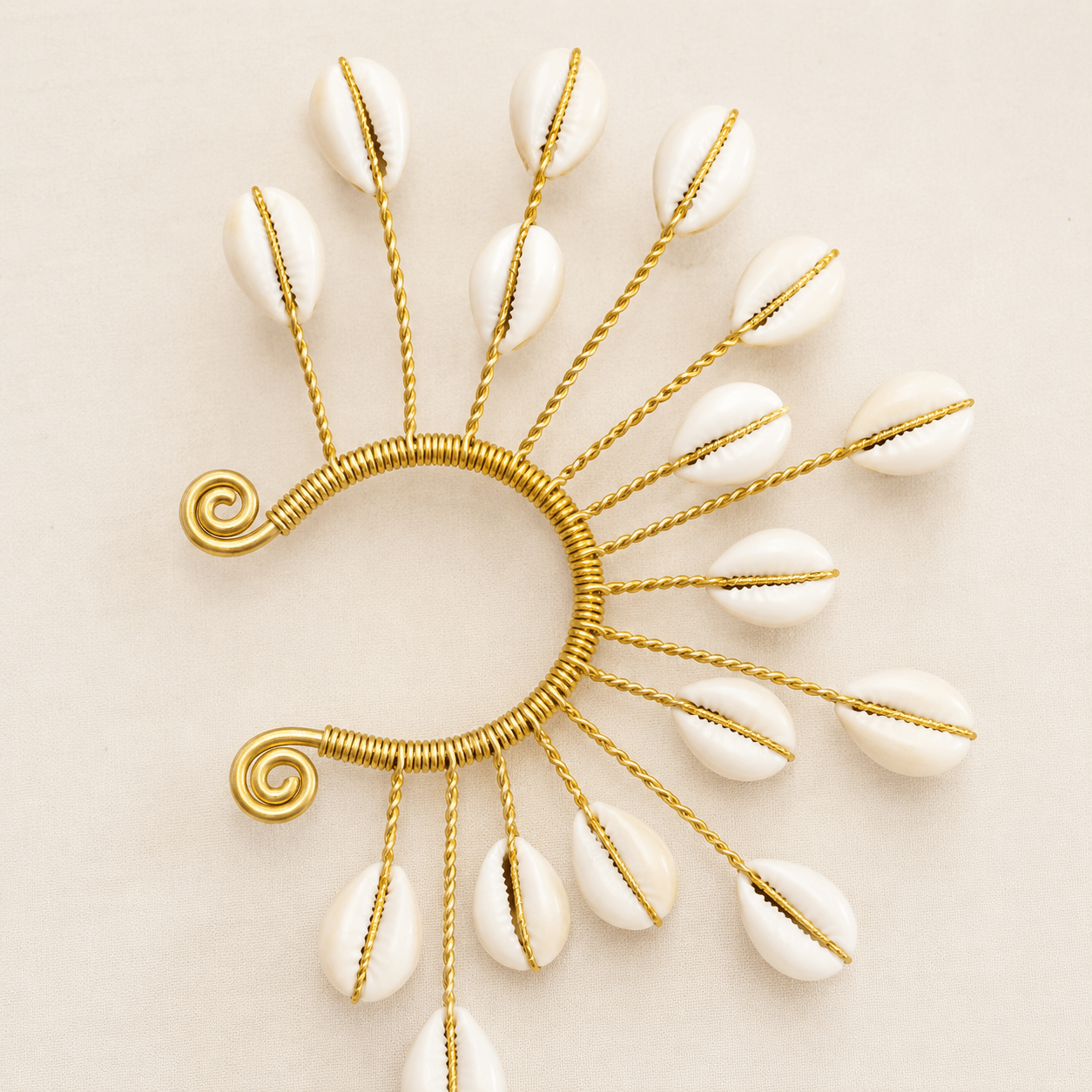 Sunburst Cowry Ear Cuff - Trufacebygrace