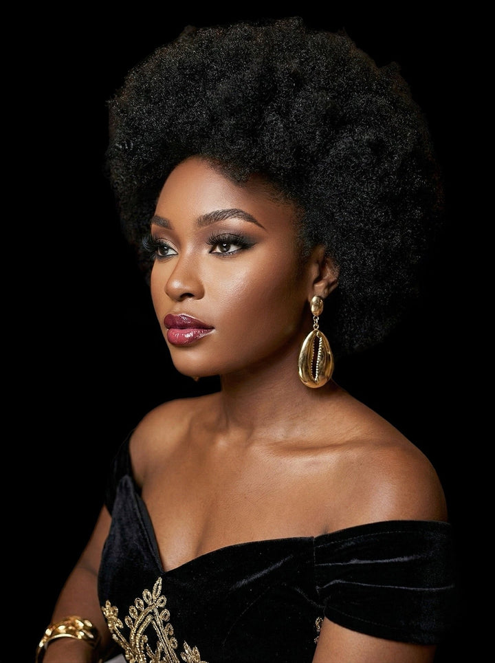 Supersized Brass Cowry Shell Earrings - Trufacebygrace