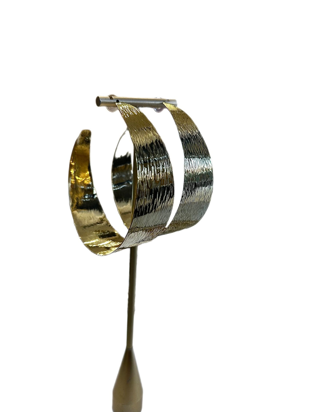 Supersized Etched Gold Hoop Earrings - Trufacebygrace