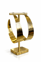 Supersized Etched Gold Hoop Earrings - Trufacebygrace