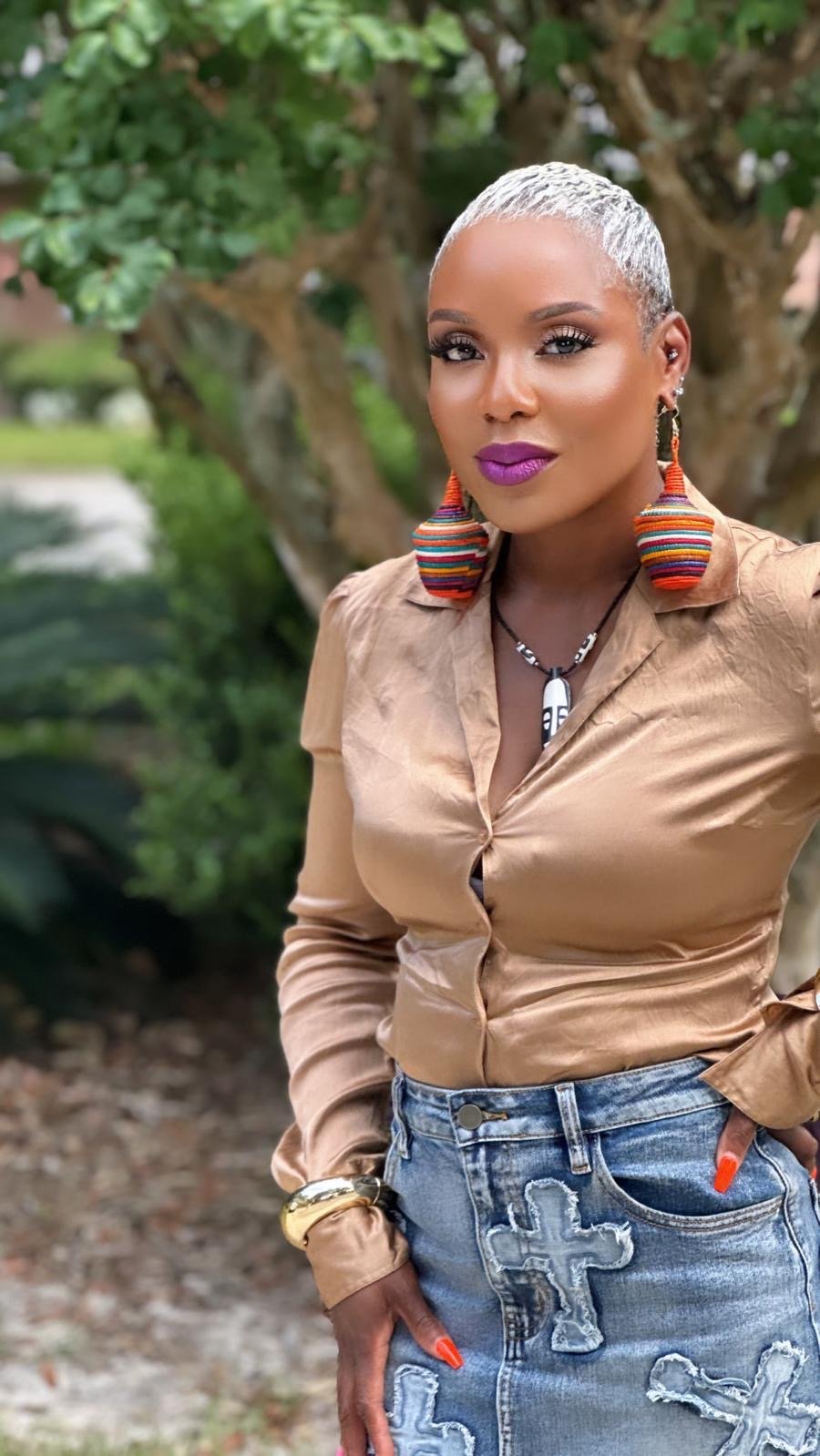 Tajiri Sana Bambaro Basket Earrings - Colorful - Trufacebygrace