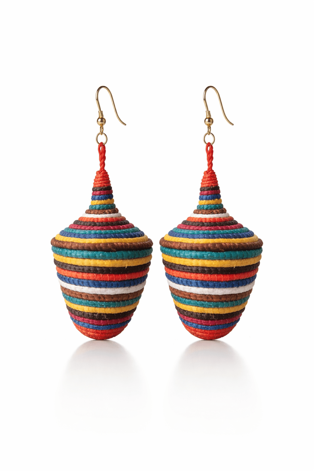 Tajiri Sana Bambaro Basket Earrings - Colorful - Trufacebygrace