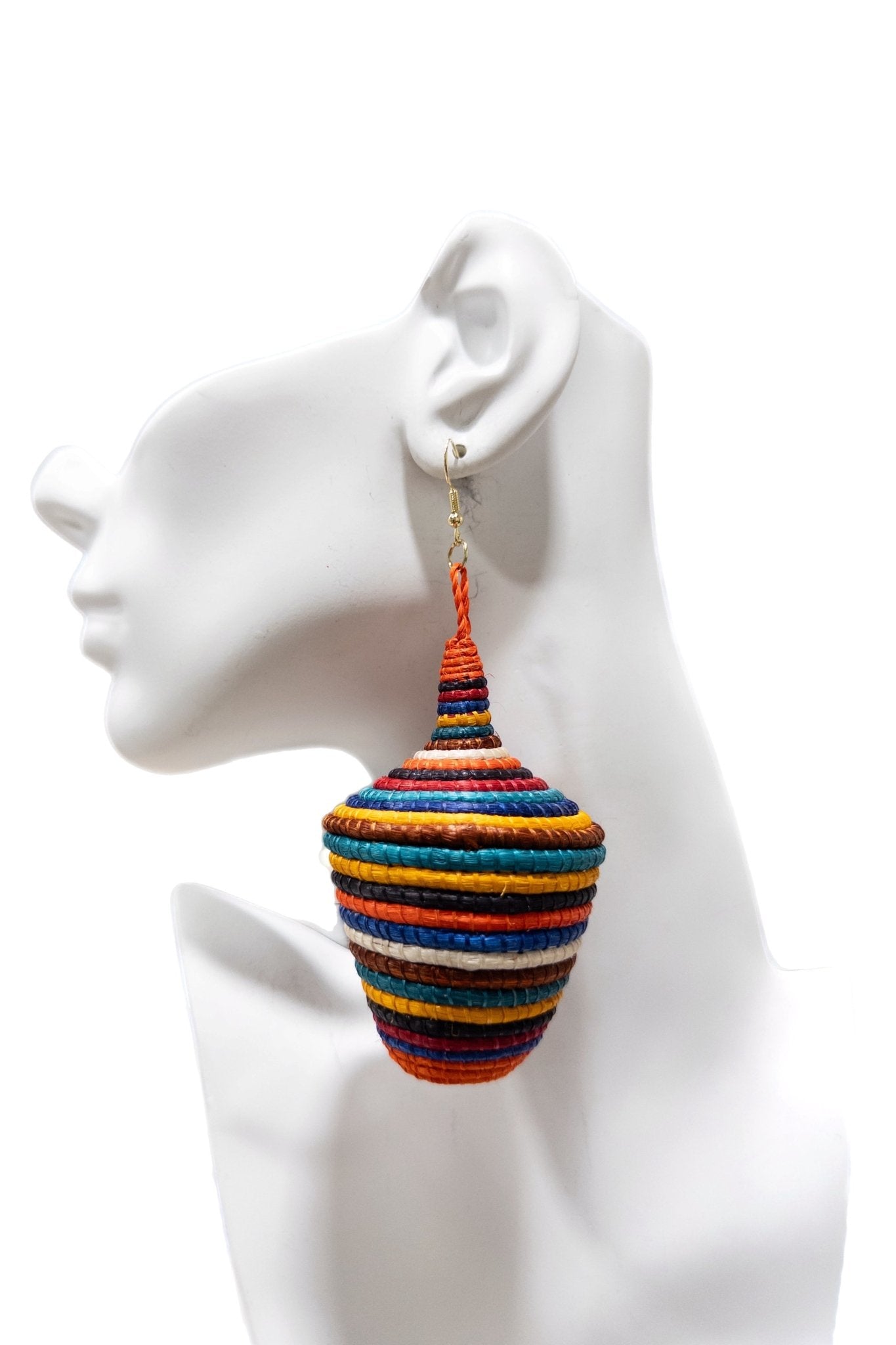 Tajiri Sana Bambaro Basket Earrings - Colorful - Trufacebygrace