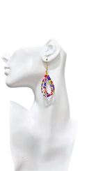 Tear Drop Beaded Earrings - Trufacebygrace