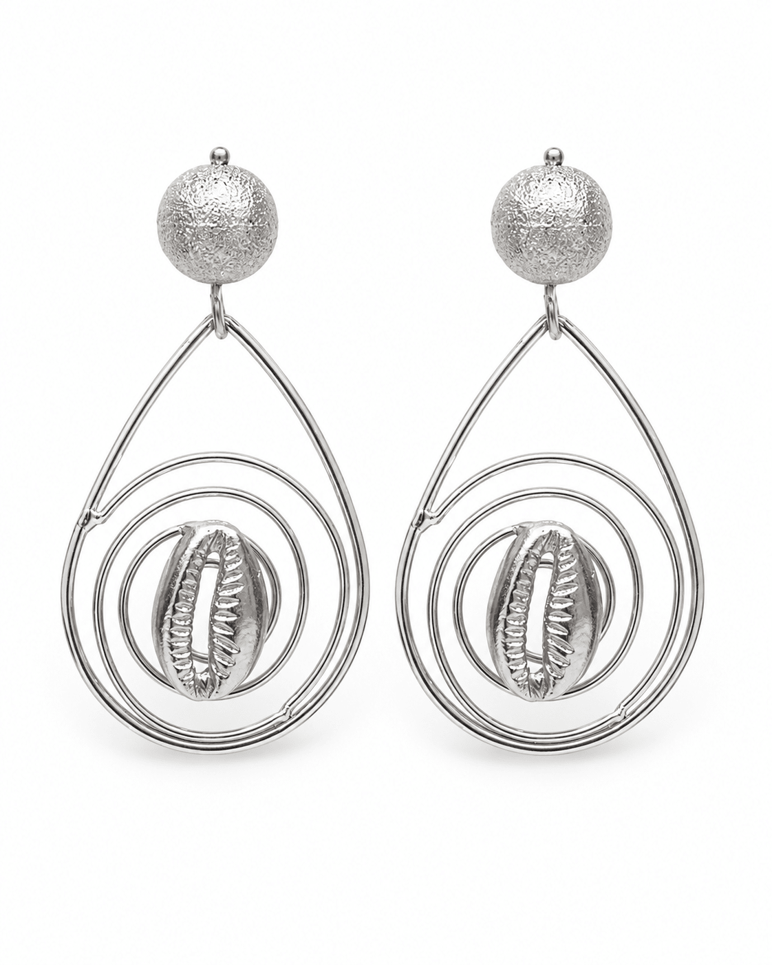 Teardrop Cowry Earrings - Trufacebygrace