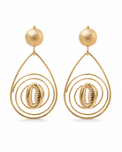 Teardrop Cowry Earrings - Trufacebygrace