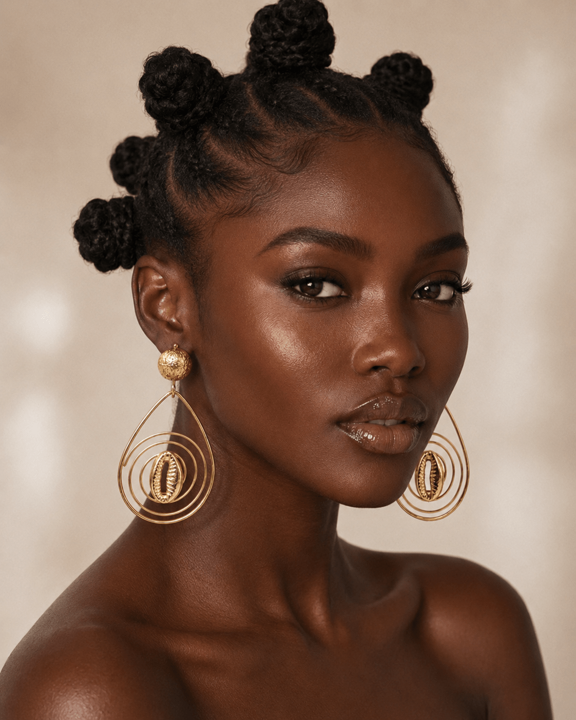 Teardrop Cowry Earrings - Trufacebygrace