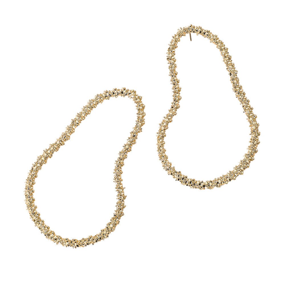 Textured Pear Stud Earrings - Trufacebygrace