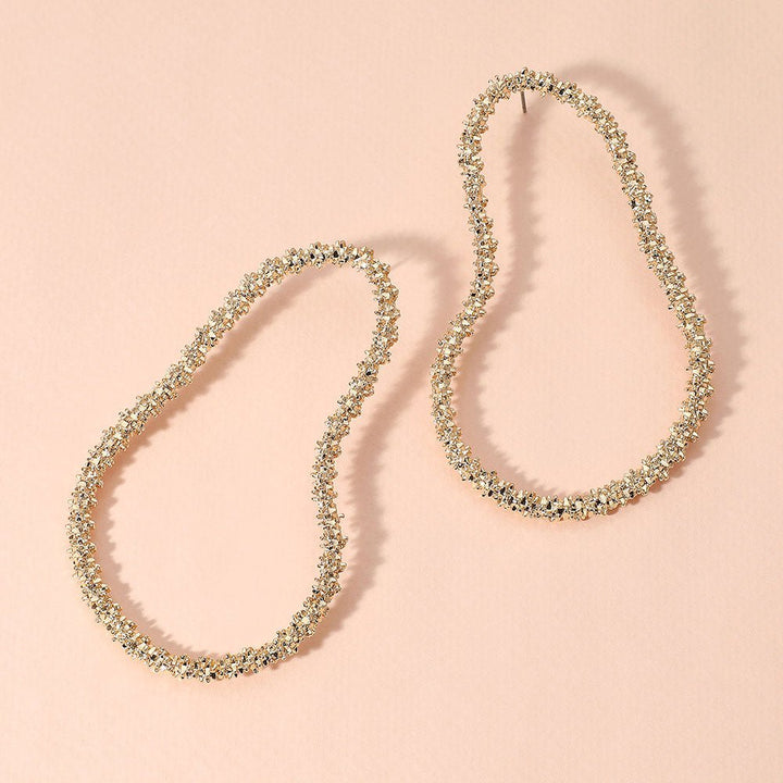 Textured Pear Stud Earrings - Trufacebygrace