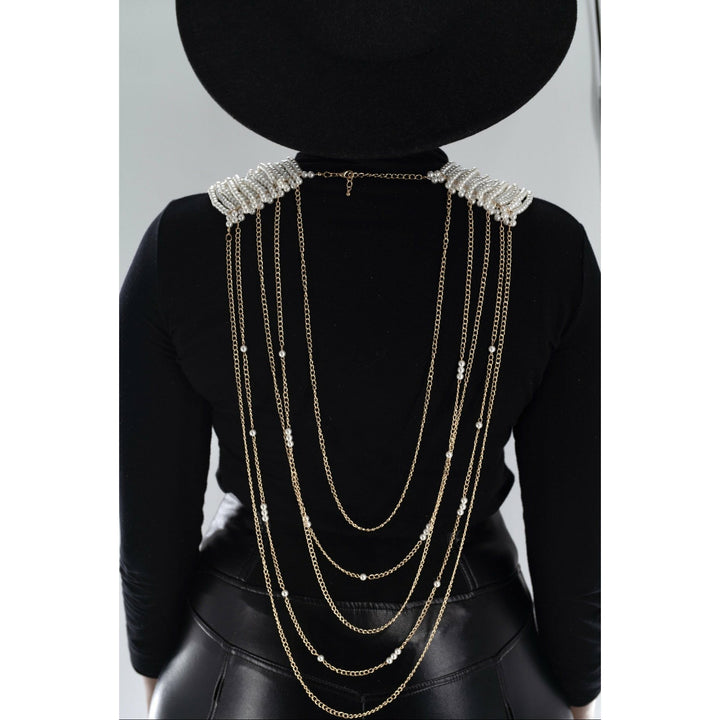 The countess Sifa multi - strand pearl bib necklace - Trufacebygrace