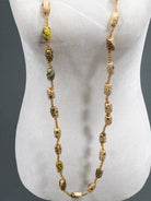 The Gold - Woven Ankara Link Necklace - Trufacebygrace