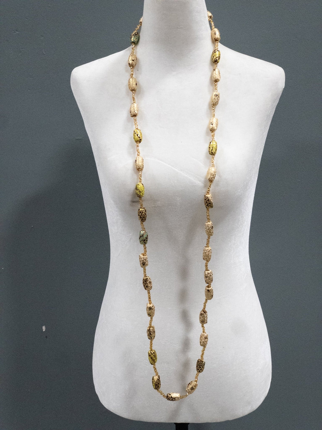 The Gold - Woven Ankara Link Necklace - Trufacebygrace