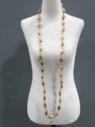 The Gold - Woven Ankara Link Necklace - Trufacebygrace
