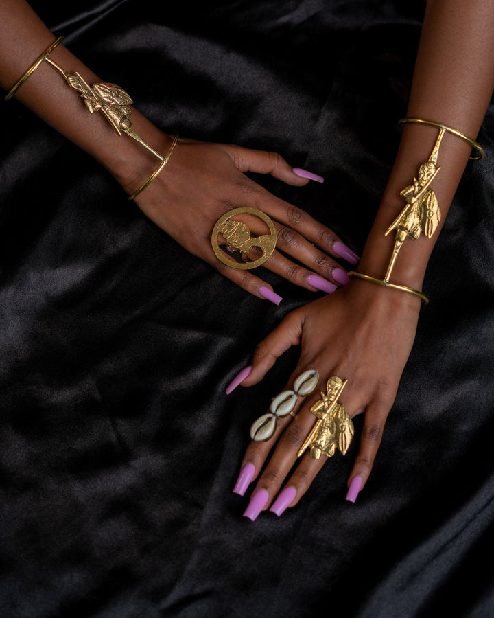 The Maasai Warrior Brass Ring and/ bracelet set - Trufacebygrace